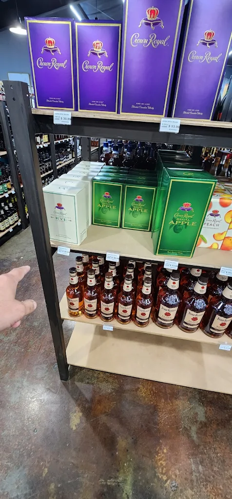 Whiskey display at Trenton Liquors, ideal for a cozy night in